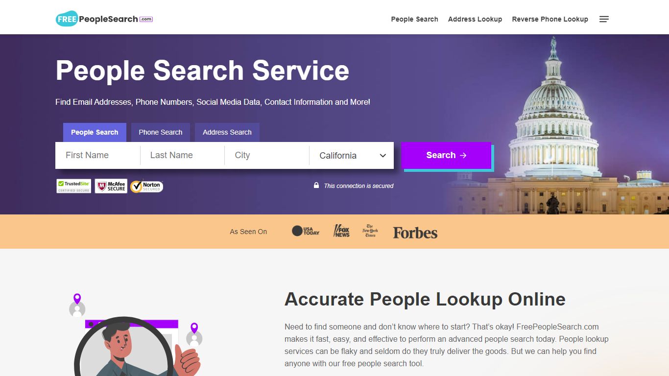 FREEPeopleSearch.com | 100% Free Online People Finder & People Lookup